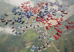 Парашютная групповая акробатика