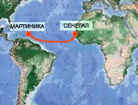 Путешествие через атлантический океан на виндсерфинге