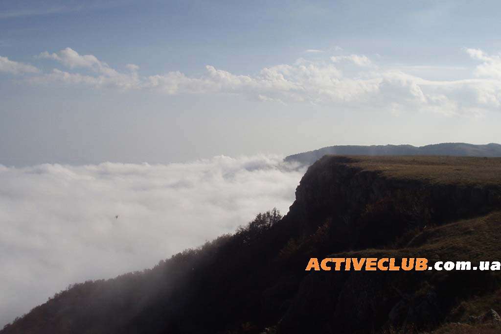 Фото туман ниже плато Тырке