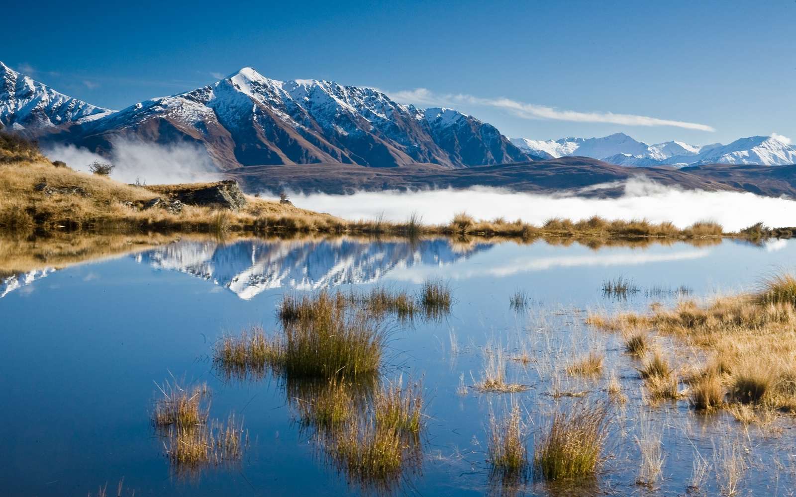 Озеро в облаках, Новая Зеландия