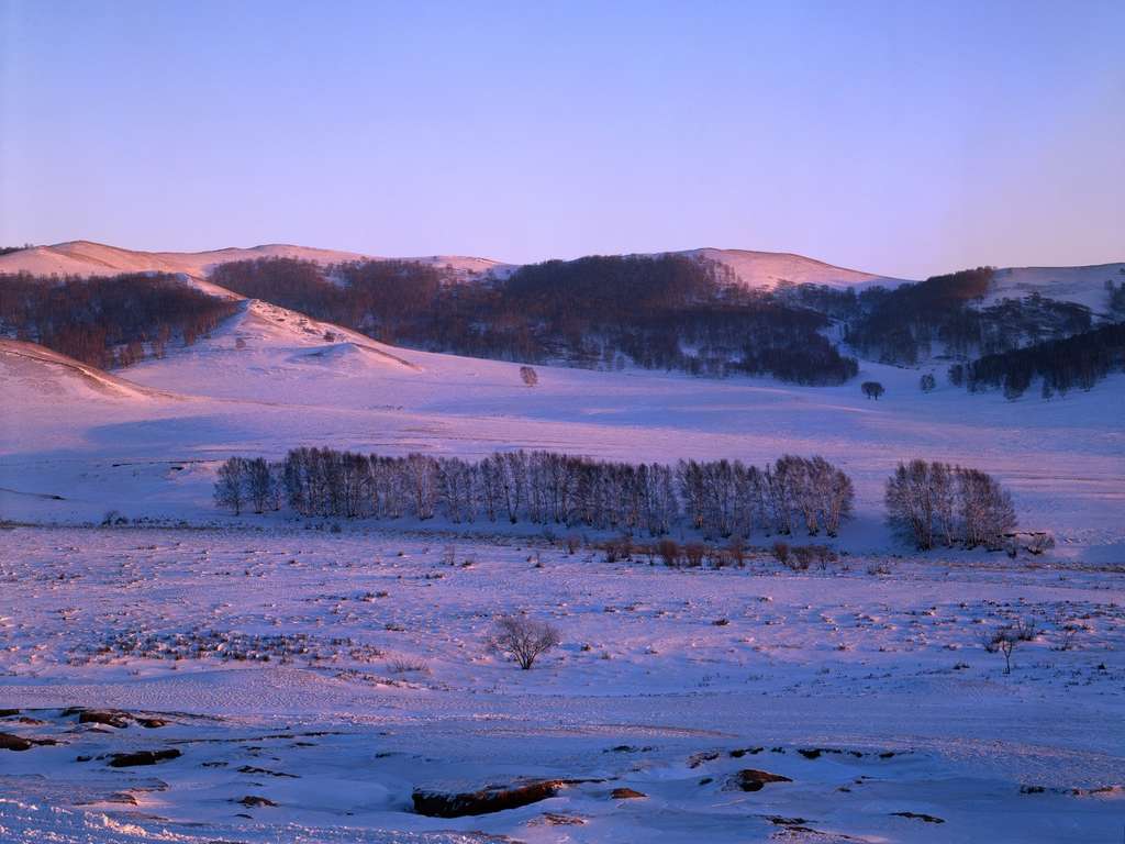 Зима в горах Китая