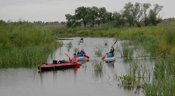 Фото байдарки на Орели